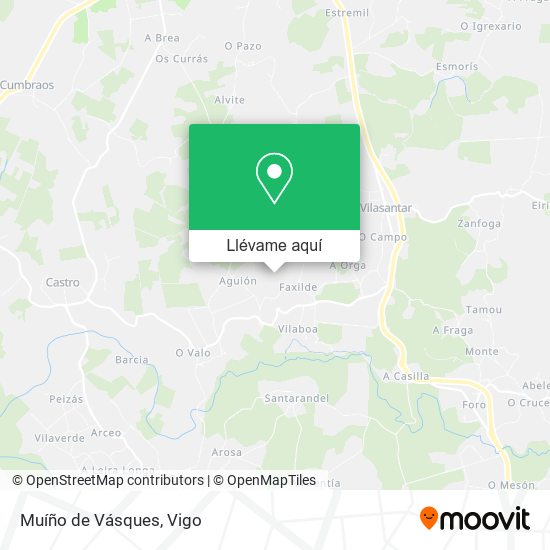 Mapa Muíño de Vásques