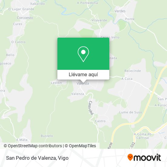 Mapa San Pedro de Valenza