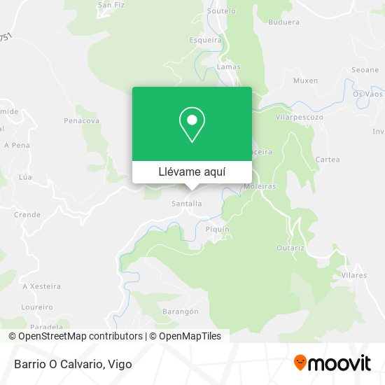 Mapa Barrio O Calvario