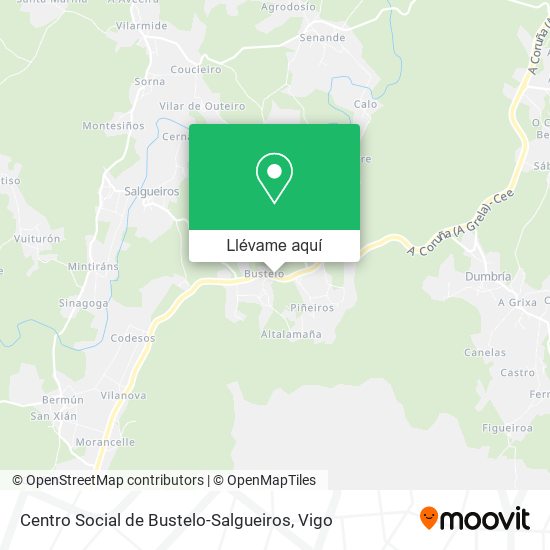 Mapa Centro Social de Bustelo-Salgueiros