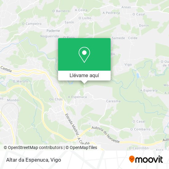 Mapa Altar da Espenuca