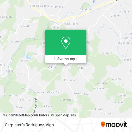 Mapa Carpintería Rodríguez