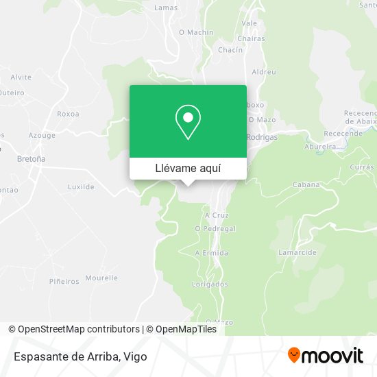 Mapa Espasante de Arriba