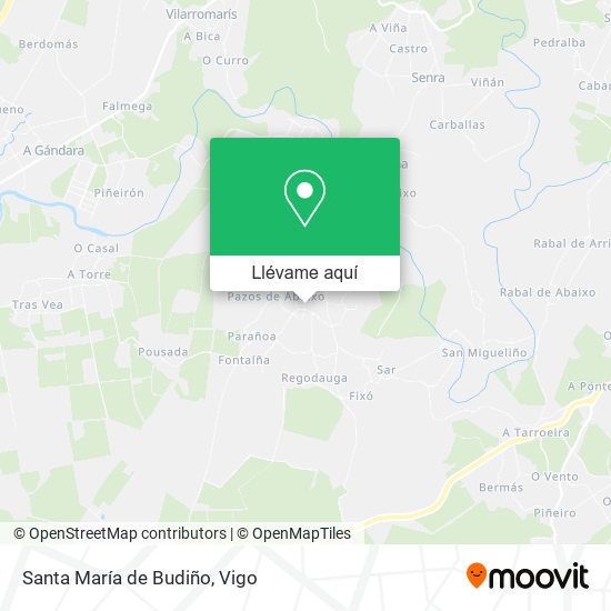 Mapa Santa María de Budiño