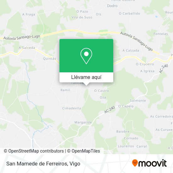 Mapa San Mamede de Ferreiros