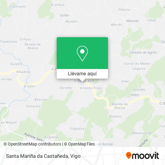 Mapa Santa Mariña da Castañeda