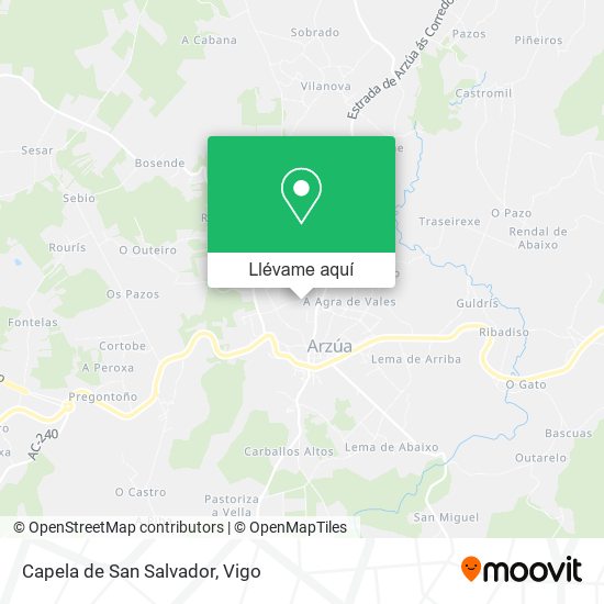 Mapa Capela de San Salvador