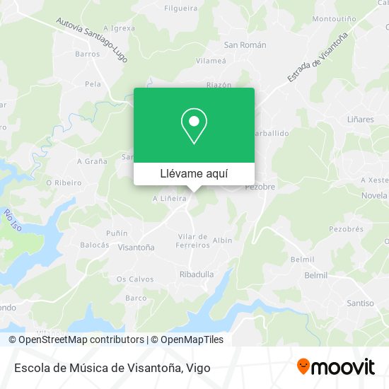 Mapa Escola de Música de Visantoña