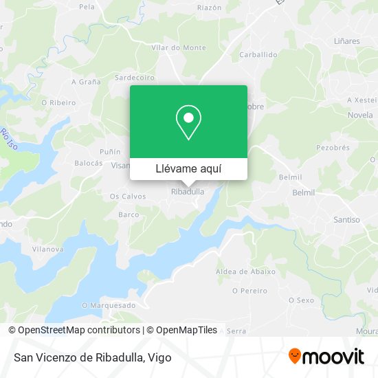 Mapa San Vicenzo de Ribadulla