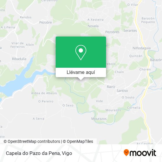 Mapa Capela do Pazo da Pena