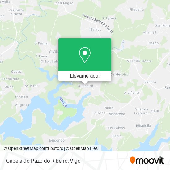Mapa Capela do Pazo do Ribeiro