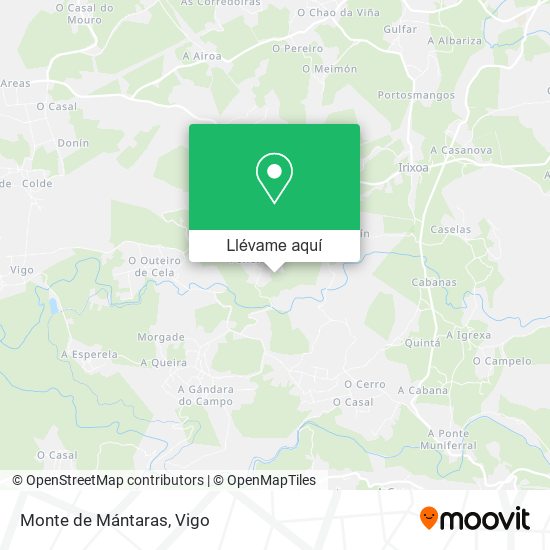 Mapa Monte de Mántaras