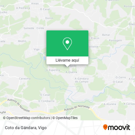 Mapa Coto da Gándara