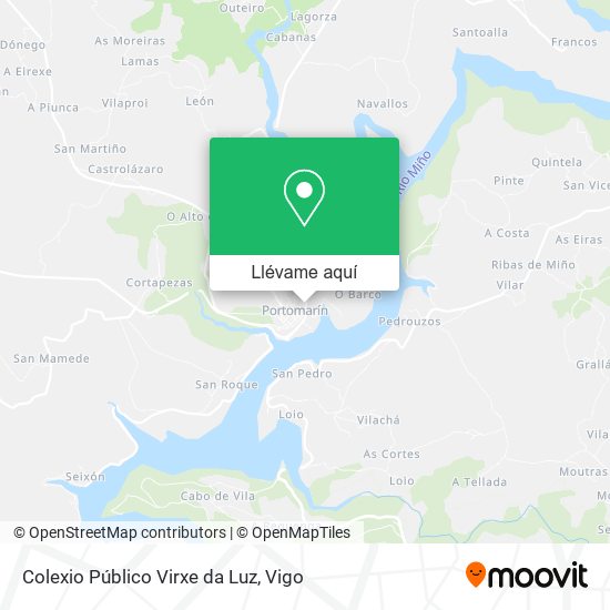 Mapa Colexio Público Virxe da Luz