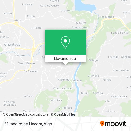 Mapa Miradoiro de Líncora