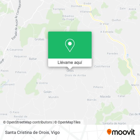 Mapa Santa Cristina de Orois