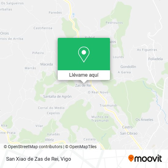 Mapa San Xiao de Zas de Rei