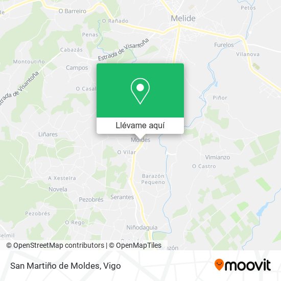 Mapa San Martiño de Moldes