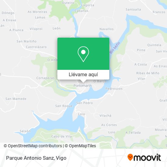 Mapa Parque Antonio Sanz