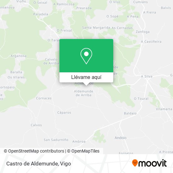 Mapa Castro de Aldemunde