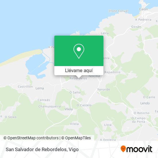Mapa San Salvador de Rebordelos