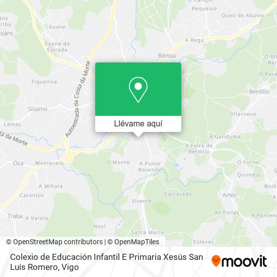 Mapa Colexio de Educación Infantil E Primaria Xesús San Luís Romero