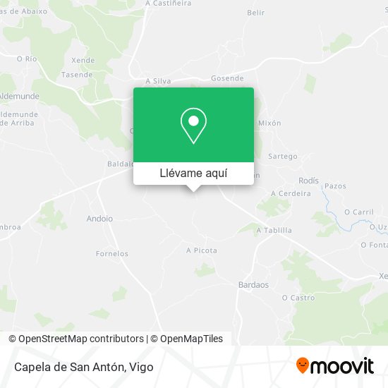 Mapa Capela de San Antón
