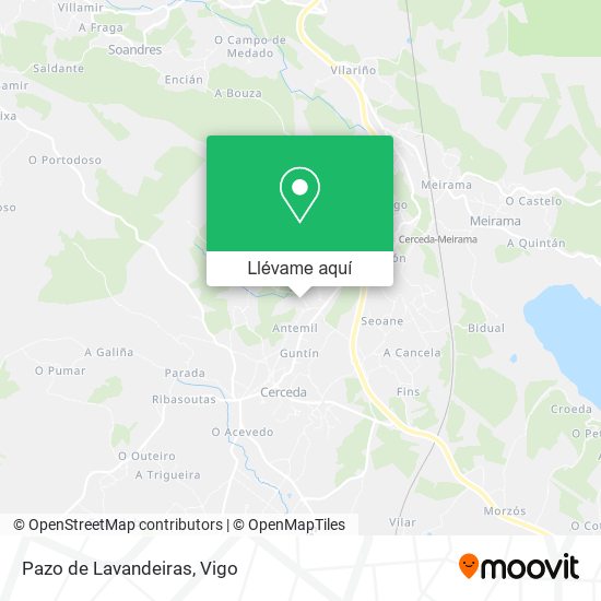 Mapa Pazo de Lavandeiras