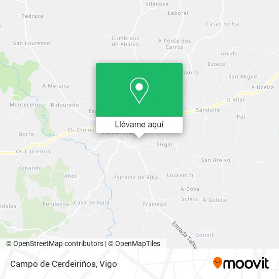 Mapa Campo de Cerdeiriños