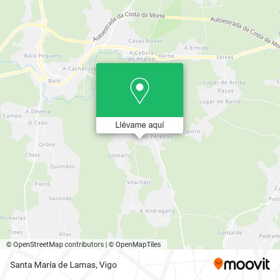 Mapa Santa María de Lamas