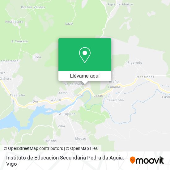 Mapa Instituto de Educación Secundaria Pedra da Aguia