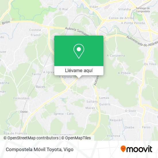 Mapa Compostela Móvil Toyota