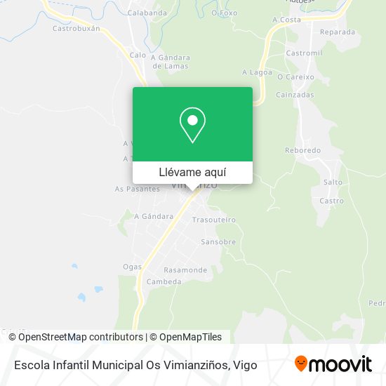 Mapa Escola Infantil Municipal Os Vimianziños
