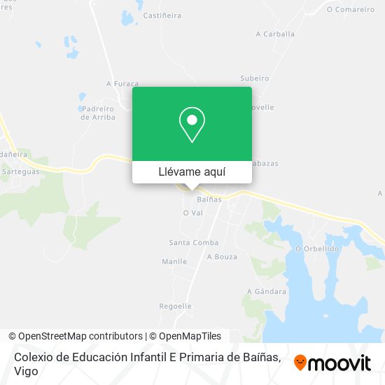 Mapa Colexio de Educación Infantil E Primaria de Baíñas