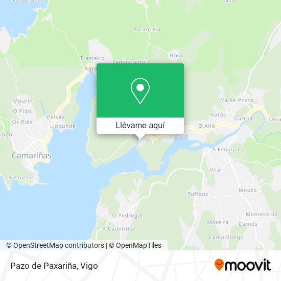Mapa Pazo de Paxariña