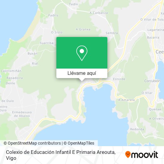 Mapa Colexio de Educación Infantil E Primaria Areouta