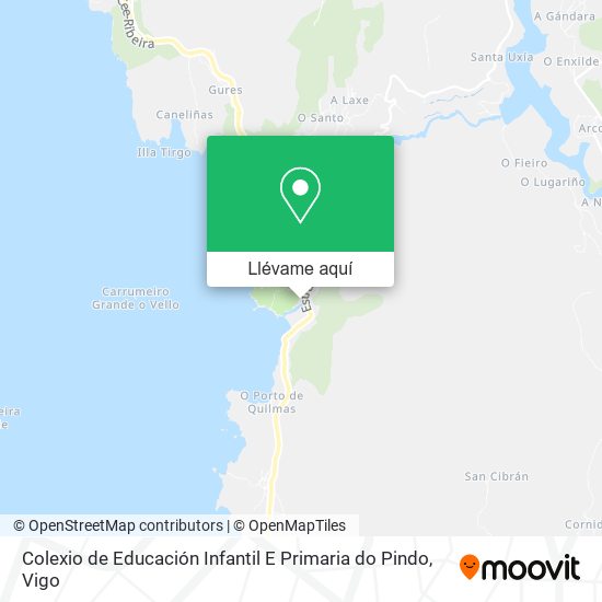 Mapa Colexio de Educación Infantil E Primaria do Pindo