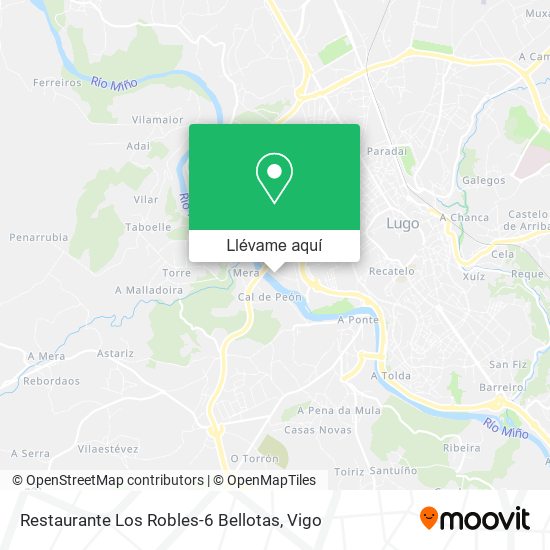 Mapa Restaurante Los Robles-6 Bellotas