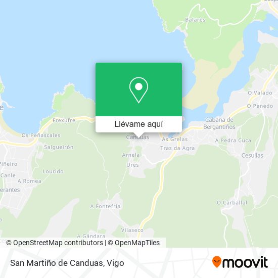 Mapa San Martiño de Canduas