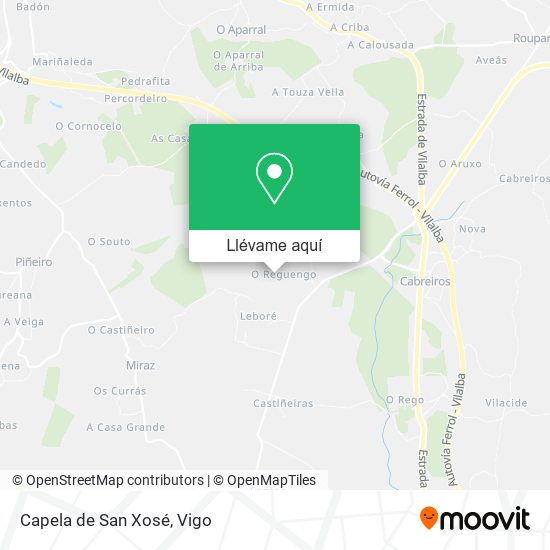 Mapa Capela de San Xosé