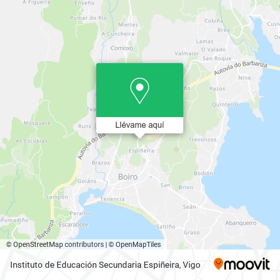 Mapa Instituto de Educación Secundaria Espiñeira
