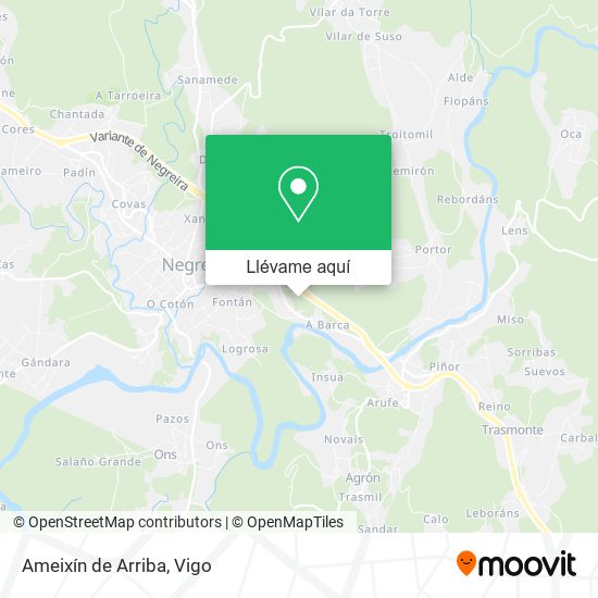 Mapa Ameixín de Arriba