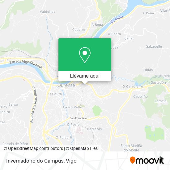 Mapa Invernadoiro do Campus