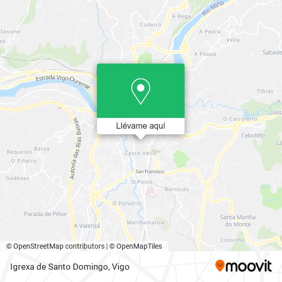 Mapa Igrexa de Santo Domingo