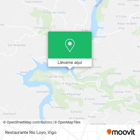 Mapa Restaurante Río Loyo