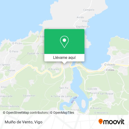 Mapa Muíño de Vento