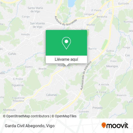 Mapa Garda Civil Abegondo