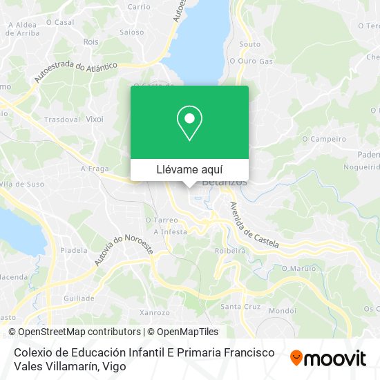 Mapa Colexio de Educación Infantil E Primaria Francisco Vales Villamarín