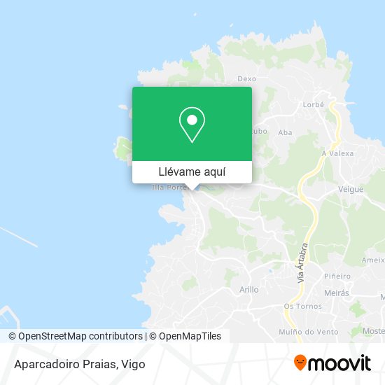 Mapa Aparcadoiro Praias