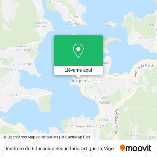Mapa Instituto de Educación Secundaria Ortigueira